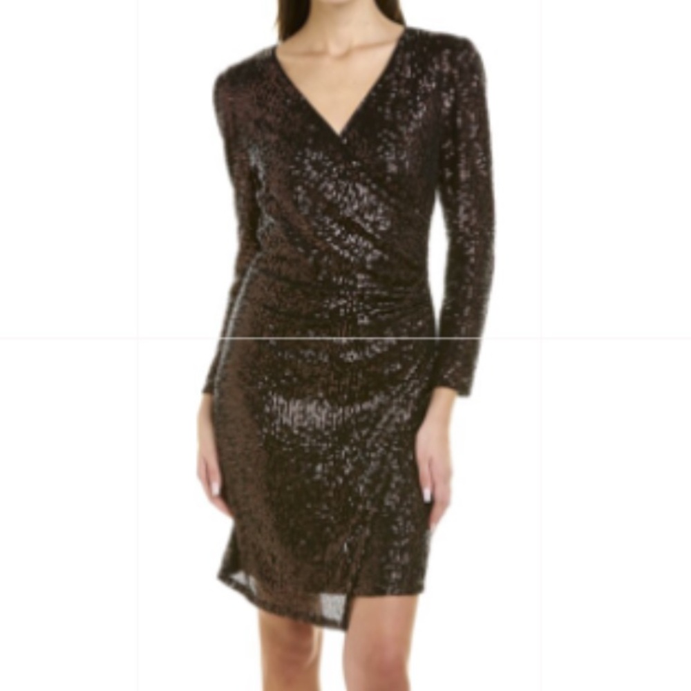 NANETTE LEPORE
Nanette By Sequin Faux Wrap Dress In Copper🌺